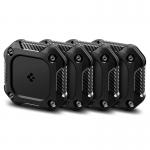 Set 4 huse Spigen Tough Armor compatibila cu Apple AirTag, Negru 2 - lerato.ro