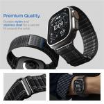 Curea Spigen WBF0 compatibila cu Apple Watch 44/45/46/49mm, Negru 6 - lerato.ro