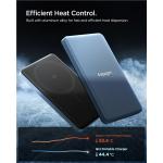 Baterie externa portabila Spigen Essential, 5000mAh, Compatibila MagSafe, Incarcare Wireless 15W, PD 22.5W, USB-C, Albastru 4 - lerato.ro