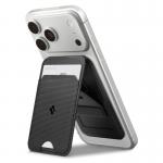 Suport universal card pentru telefon Spigen Slim Fold Tripod, Phone Stand, MagSafe, Negru 4 - lerato.ro