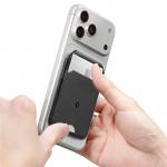 Suport universal card pentru telefon Spigen Slim Fold Tripod Wallet 3 Card, Phone Stand, MagSafe, Negru 13 - lerato.ro