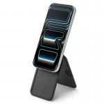 Suport universal card pentru telefon Spigen Slim Fold Tripod Wallet 3 Card, Phone Stand, MagSafe, Negru 5 - lerato.ro