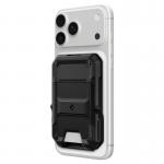 Suport universal card pentru telefon Spigen Tough Armor Pro Wallet cu MagSafe, Negru 3 - lerato.ro