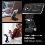 Suport universal card pentru telefon Spigen Tough Armor Pro Wallet cu MagSafe, Negru 7 - lerato.ro