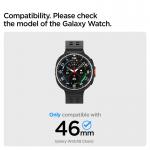 Carcasa Spigen Bezel Tune compatibila cu Samsung Galaxy Watch 8 Classic 46mm, Silver 4 - lerato.ro