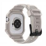 Curea Spigen Rugged Armor Pro compatibila cu Apple Watch 10 / 11, 42mm, Bej 4 - lerato.ro