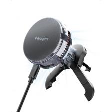 Suport auto Spigen EV25MFAQ Qi2, Air Vent Mount, Compatibil MagSafe, Incarcare wireless 25W, Rotire 360 grade, Cablu USB-C 1m inclus, Negru