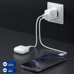 Incarcator retea Spigen Essential EE202EU, 1x USB-C, 1x USB-A, Power Delivery 20W, Alb 6 - lerato.ro