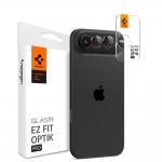 Set 2 protectii sticla securizata camera foto Spigen Optik Pro L-Series compatibila cu iPhone 17 Air, Negru / Rosu 3 - lerato.ro