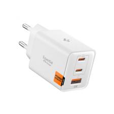 Incarcator retea Spigen Essential EE473EU, 2x USB-C, 1x USB-A, Power Delivery 47W, Alb