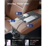 Incarcator auto Spigen Essential EV603BT, 1x USB-A, 2x USB-C, PD 60W, Negru 4 - lerato.ro