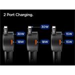 Incarcator auto Spigen Essential EV603BT, 1x USB-A, 2x USB-C, PD 60W, Negru 8 - lerato.ro