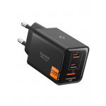 Incarcator retea Spigen Essential EE473EU, 2x USB-C, 1x USB-A, Power Delivery 47W, Negru 2 - lerato.ro