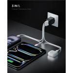 Incarcator retea Spigen Essential EE473EU, 2x USB-C, 1x USB-A, Power Delivery 47W, Negru 7 - lerato.ro