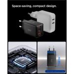 Incarcator retea Spigen Essential EE473EU, 2x USB-C, 1x USB-A, Power Delivery 47W, Negru 8 - lerato.ro