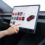 Folie sticla cu sistem de montare Spigen EZ Fit Clear compatibila cu Tesla Model Y (2025/2026) / Model 3 (2024/2025/2026), Transparent 13 - lerato.ro