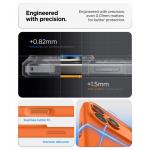 Husa Spigen Silicone Fit cu MagSafe compatibila cu iPhone 17 Pro Max, Portocaliu 3 - lerato.ro