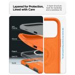 Husa Spigen Silicone Fit cu MagSafe compatibila cu iPhone 17 Pro Max, Portocaliu 4 - lerato.ro