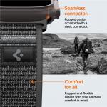 Curea din nylon Spigen Athlex Air 2 compatibila cu Apple Watch 44/45/46/49mm, Negru 8 - lerato.ro