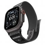 Curea din nylon Spigen Athlex Air 2 compatibila cu Apple Watch 44/45/46/49mm, Negru 2 - lerato.ro