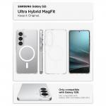 Carcasa Spigen Ultra Hybrid Mag cu MagSafe compatibila cu Samsung Galaxy S26, Transparent / Alb 8 - lerato.ro