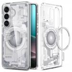 Carcasa Spigen Ultra Hybrid Mag cu MagSafe compatibila cu Samsung Galaxy S26, Zero One White 3 - lerato.ro