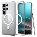 Carcasa Spigen Ultra Hybrid Mag cu MagSafe compatibila cu Samsung Galaxy S26 Ultra, Transparent / Alb 4 - lerato.ro