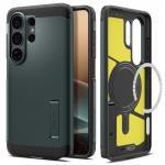 Carcasa Spigen Tough Armor Mag cu MagSafe compatibila cu Samsung Galaxy S26 Ultra, Abyss Green 3 - lerato.ro
