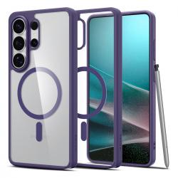 Carcasa Spigen Ultra Hybrid Mag cu MagSafe compatibila cu Samsung Galaxy S26 Ultra, Transparent / Mov