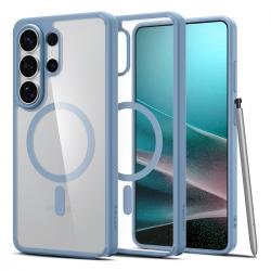 Carcasa Spigen Ultra Hybrid Mag cu MagSafe compatibila cu Samsung Galaxy S26 Ultra, Transparent / Albastru