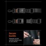 Snur pentru carcase Spigen DA30M Crossbody, Catarama Quick release, Negru 14 - lerato.ro