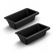 Accesorii auto, Set 2 cutii depozitare Spigen Tesla compatibil cu Tesla Model Y Juniper, Pozitionare sub scaun, Negru, lerato.ro