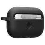 Carcasa Spigen Silicone Fit compatibila cu Apple AirPods Pro 1 / 2, Negru 4 - lerato.ro