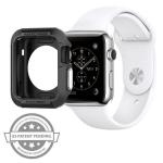 Carcasa Spigen Rugged Armor compatibila cu Apple Watch 1/2/3/4/5/6/7/SE, 42/44/45mm, Negru 3 - lerato.ro