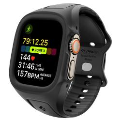 Curea Spigen Liquid Air Pro compatibila cu Apple Watch Ultra 1/2/3/4, 49mm, Negru