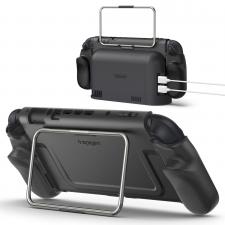 Console gaming si Accesorii, Carcasa Spigen Dual Grip Pro, Stand integrat, compatibila cu Nintendo Switch 2, Negru, lerato.ro