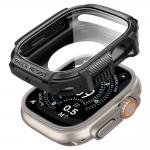 Kit protectie 2in1 Spigen Rugged Armor, 1x husa protectie, 1x folie sticla securizata, compatibil cu Apple Watch Ultra 1/2/3, 49mm, Negru 5 - lerato.ro