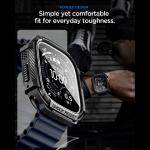 Kit protectie 2in1 Spigen Rugged Armor, 1x husa protectie, 1x folie sticla securizata, compatibil cu Apple Watch Ultra 1/2/3, 49mm, Negru 6 - lerato.ro