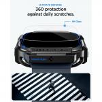 Kit protectie 2in1 Spigen Rugged Armor, 1x husa protectie, 1x folie sticla securizata, compatibil cu Apple Watch Ultra 1/2/3, 49mm, Negru 7 - lerato.ro