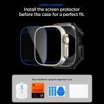 Kit protectie 2in1 Spigen Rugged Armor, 1x husa protectie, 1x folie sticla securizata, compatibil cu Apple Watch Ultra 1/2/3, 49mm, Negru 10 - lerato.ro