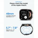 Kit protectie 2in1 Spigen Liquid Air Pro, 1x curea, 1x folie sticla securizata, compatibil cu Apple Watch Ultra 1/2/3, 49mm, Negru 6 - lerato.ro