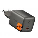 Incarcator retea Spigen Essential EE301EU-GAN GaN, 30W, 3A, 1x USB-C, Gunmetal 2 - lerato.ro