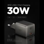 Incarcator retea Spigen Essential EE301EU-GAN GaN, 30W, 3A, 1x USB-C, Gunmetal 3 - lerato.ro