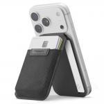 Portofel din piele ecologica Spigen Slim Fold S314-4, Compatibil MagSafe, Functie Stand, Negru 2 - lerato.ro