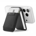 Portofel din piele ecologica Spigen Slim Fold S314-4, Compatibil MagSafe, Functie Stand, Negru 3 - lerato.ro