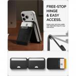 Portofel din piele ecologica Spigen Slim Fold S314-4, Compatibil MagSafe, Functie Stand, Negru 11 - lerato.ro
