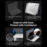 Carcasa laptop Spigen AirSkin compatibila cu MacBook Pro 16, 2021-2026, Frost Clear 12 - lerato.ro