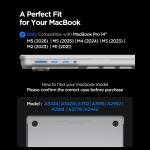 Carcasa laptop Spigen AirSkin compatibila cu MacBook Pro 14, 2021-2026, Frost Clear 13 - lerato.ro