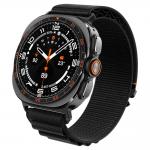 Curea din nylon Spigen WBF1 compatibila cu Samsung Galaxy Watch Ultra 1/2 47mm, Negru 2 - lerato.ro