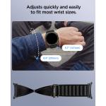 Curea din nylon Spigen WBF1 compatibila cu Samsung Galaxy Watch 9 / 8 (40/44/46mm), Negru 15 - lerato.ro